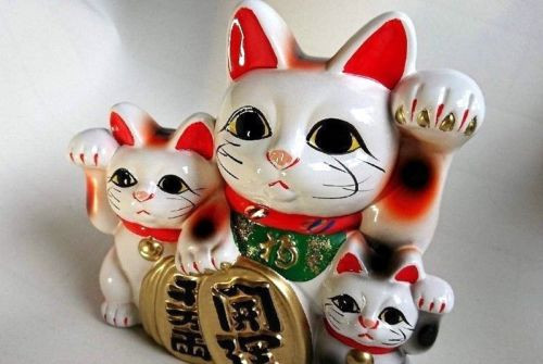 Tokoname Maneki neko Gold Japanese Lucky cat Piggy bank any size