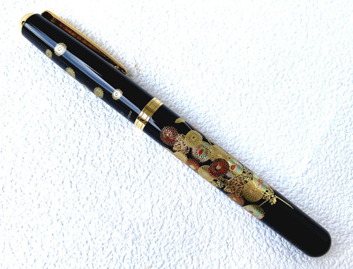 Maki-e Urushi Lacquer Makie Fountain Pen Yamanaka lacquerware Autumnflower Japan
