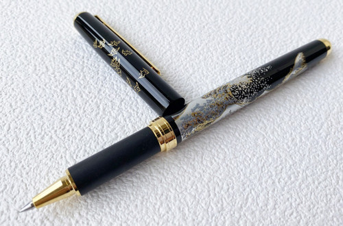 Maki-e Urushi Lacquer Makie Ballpoint Pen Yamanaka lacquerware Mt.Fuji Japan