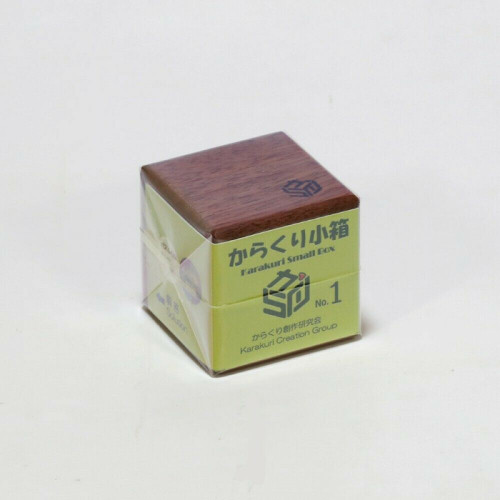 Karakuri Small Box No.1 Hakone Yosegi Wooden Mozaic Puzzle Box Japan Limited
