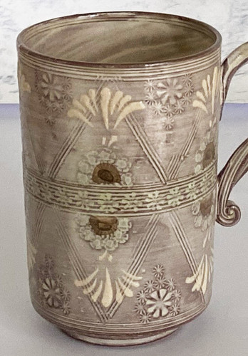 Kyo Kiyomizu yaki ware Mug Cofee Tea Cup Handcraft Made in Japan diamond-shaped