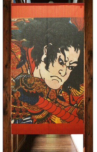 Noren Tapestry door curtain Utagawa Kuniyoshi 150*85Ukiyo-e Samurai Japan