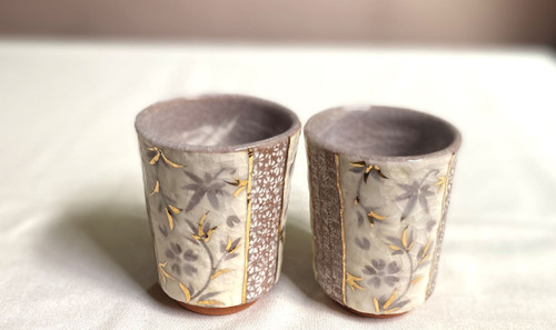 Yunomi Kyo Kiyomizu yaki ware Japanese tea cup set japan Inka variety techniques