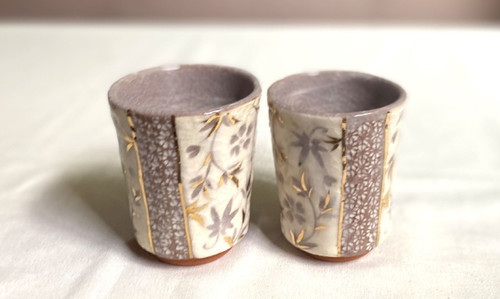 Yunomi Kyo Kiyomizu yaki ware Japanese tea cup set japan Inka variety techniques