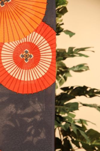 Noren Japanese hanging curtain Bangasa umbrella 85*150cm polyester Made in Japan