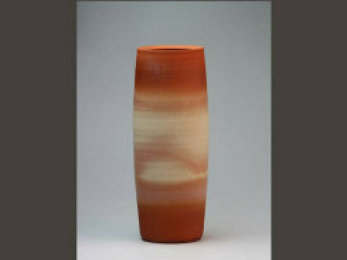 Kaki Hagi yaki ware Japanese Pottery Flower pot Ikebana Hiiro Keiichiro Japan