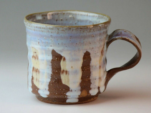 Hagi yaki ware Japanese Pottery Tea Mug Soup Cup Kou Shine Japan