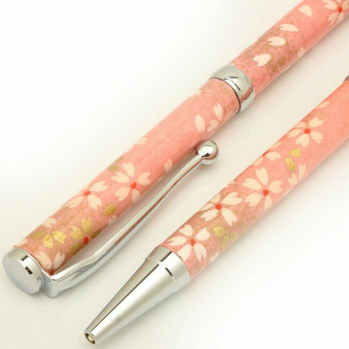 Gifu Mino Washi paper Japanese Ballpoint pen Sakura Cherry blossom Pink Japan