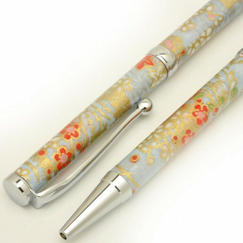 Gifu Mino Washi paper Japanese Ballpoint pen Kinpaku Gold foil Plum Ume Japan