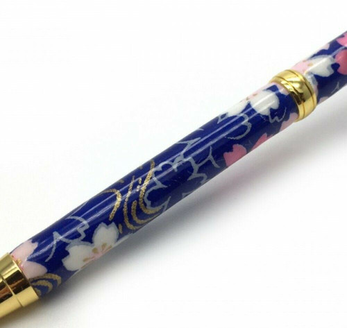 Gifu Mino Washi paper Japanese Ballpoint pen Running water pattern Cherry Japan