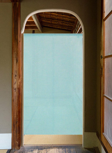 Kyoto Noren Japanese hanging curtain Japan Reiwa no Someiro Aquamarine Blue