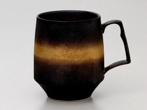 Pair Arita yaki ware Japanese Coffee Mug cup Gold Silver Galaxy Morning mug