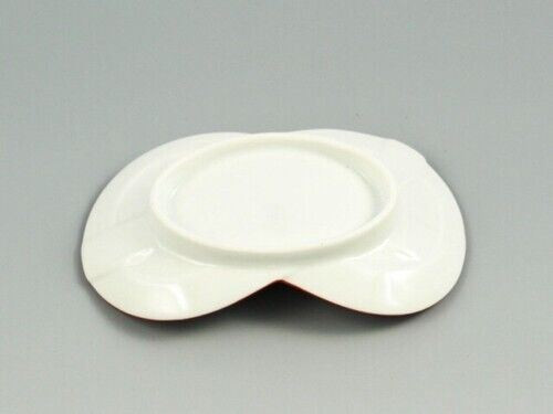 Arita yaki ware Japnaese Small plate Mame zara Red Line Fukuro Awaji Japan