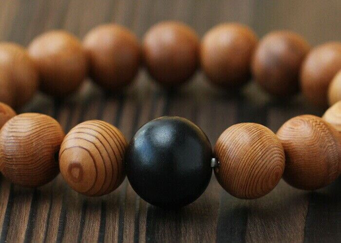 Kyoto Juzu bracelet Japan Precious wood series Yakusugi Cedar Black ebony Japan