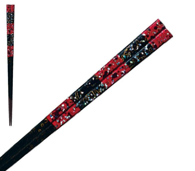 Mother of pearl Wakasa nuri Japanese Lacquered Chopstick Red S Nagisa