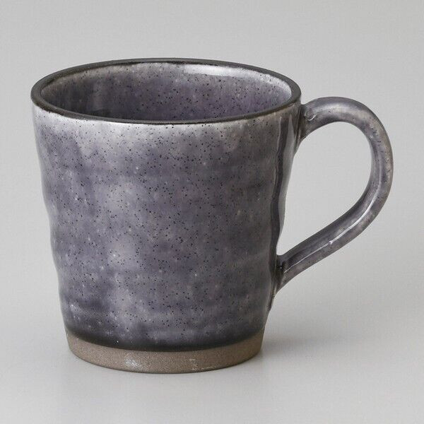 Mino ware Japanese pottery Mug Coffee Tea cup Violet Purple glaze Japan
