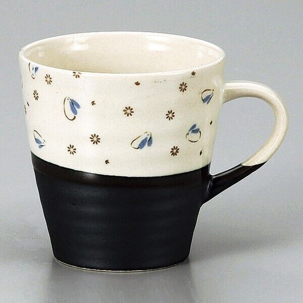 Mino ware Japanese pottery Mug Coffee Tea cup Ibushi Usagi Blue Light mug