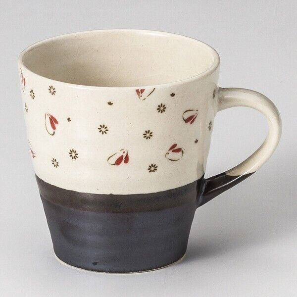 Mino ware Japanese pottery Mug Coffee Tea cup Ibushi Usagi Red Light mug