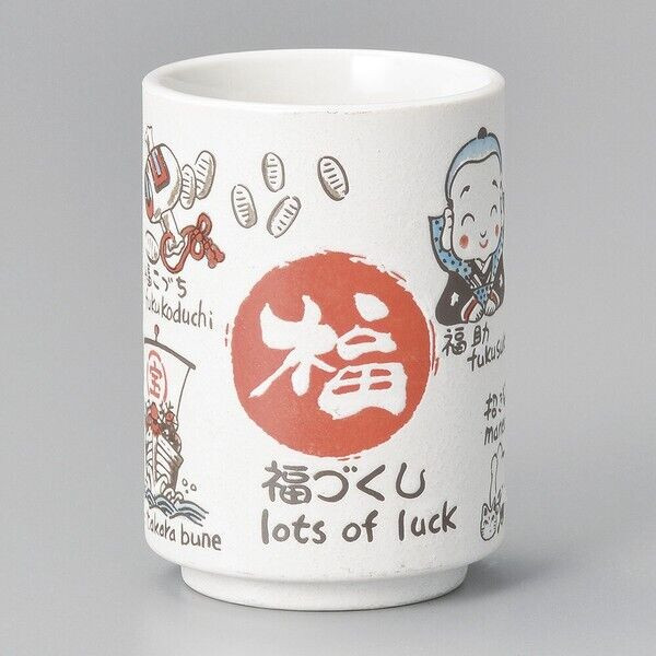 Mino yaki ware Japanese pottery Mug Coffee Tea cup Auspicious pattern 270ml