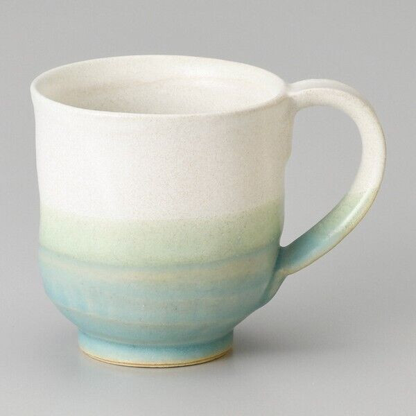 Japanese Pottery Mug cup Mino ware Handcraft Turkey Shikisai Japan