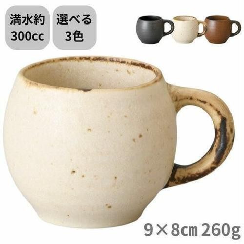 Mino ware Japanese pottery Mug Coffee Tea cup Kohiki White Taru shape Japan