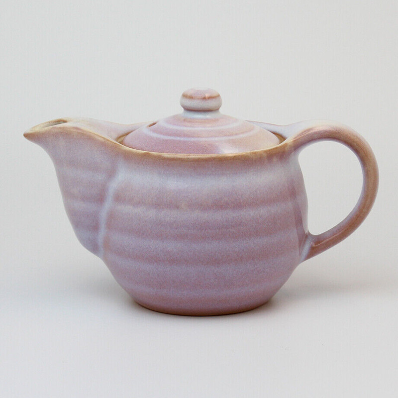 Hagi yaki ware Japanese tea pot w/strainer Maru Hagi Murasaki purple 520ml Japan