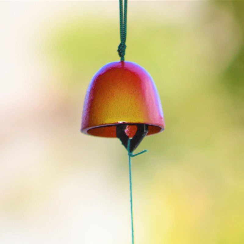 Furin Nanbu cast iron Japanese Wind Bell Chime Cherry Sakuranbo Cute Japan