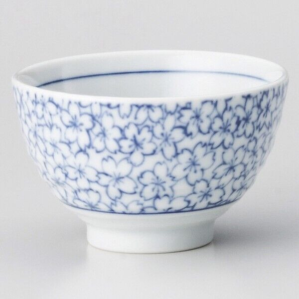 Sencha Yunomi Mino ware Japanese green tea cup Kyoto Sakura Cherry Japan