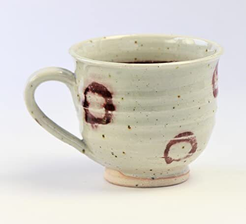 Shigaraki yaki ware Japanese pottery Mug Tea Coffee cup Utakata Red Marumon