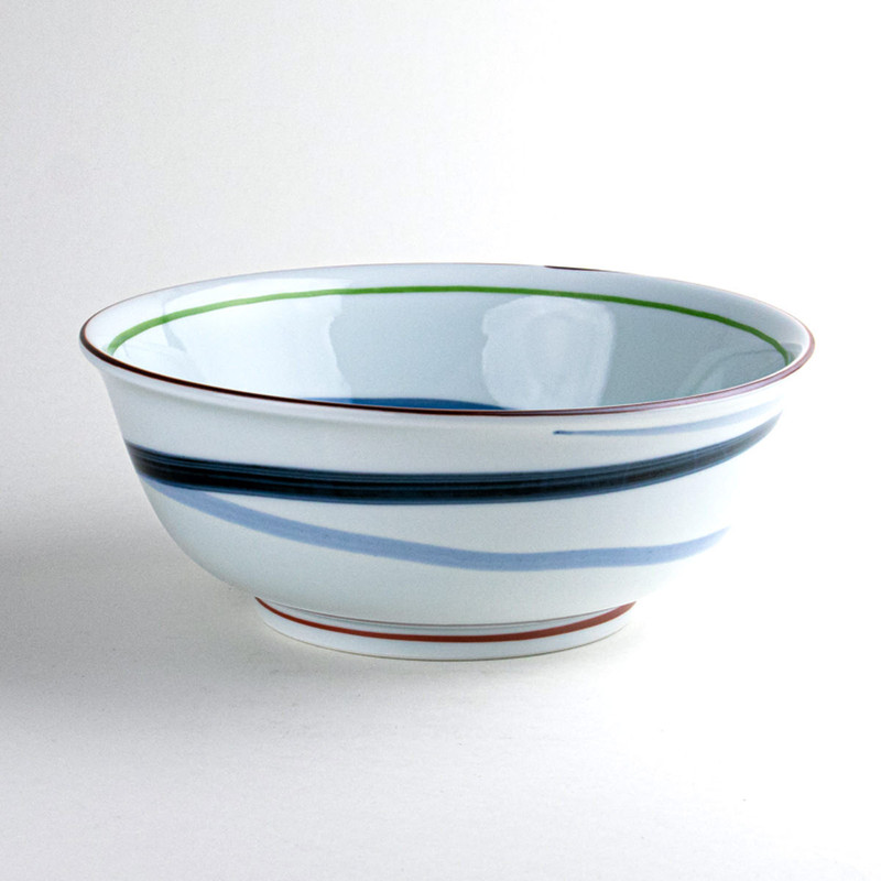 Arita ware Donburi Chawan Rice noodle bowl Soba Udon Gyudon Ryusei line Japan