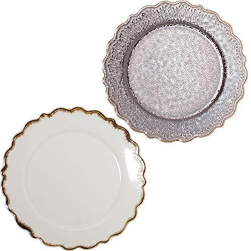 Mino ware omnis Round Large plate Minorutouki set of 29.05in White Black Japan