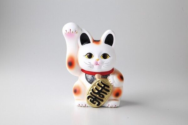 ねこ様 Maneki neko Japanese Lucky cat Tokoname yaki ware Japan White