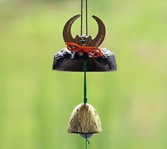 Furin Wind bell chime Nanbu cast iron Japan Takaoka CraftKabuto Tokugawa Ieyasu