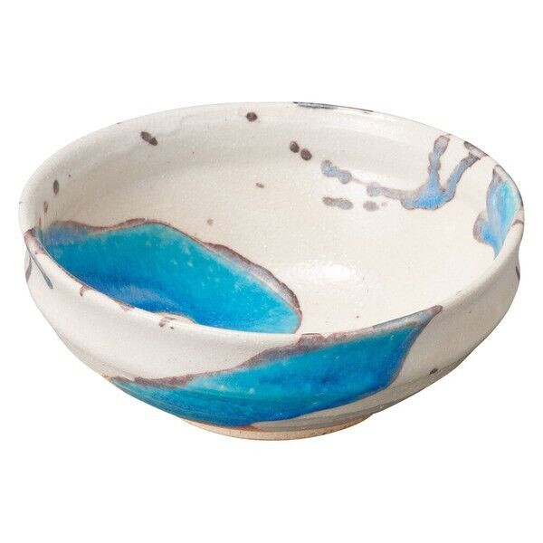 Shigaraki yaki ware Japanese pottery sarving bowl glacier Japan