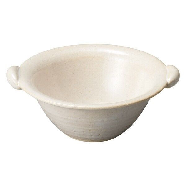 Shigaraki yaki ware Japanese pottery Soup cup White flower Japan