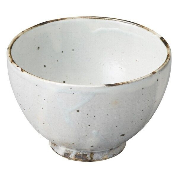 Shigaraki yaki ware Japanese pottery Soup bowl Kohiki Tessan White Japan