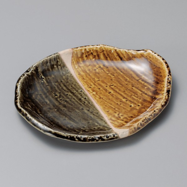 Yellow Seto Two-Tone 7.0 Plate - Mino Ware, Japanese Tableware, Ceramic Japan