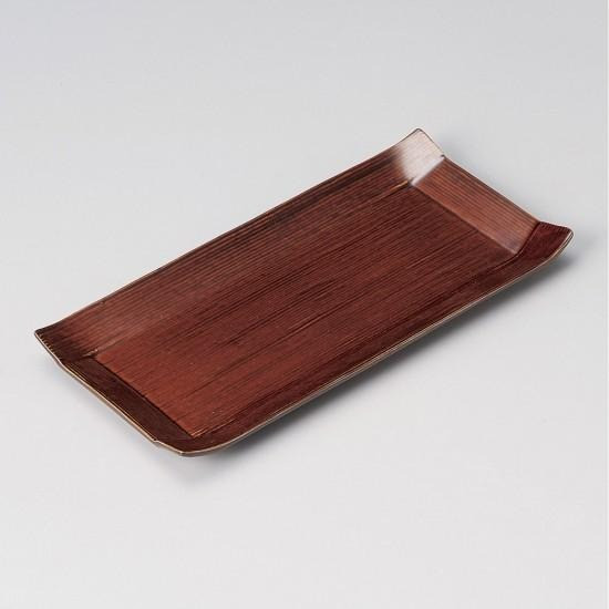 Ame Koyori Long Plate (Medium) - 24.5cm, Mino Ware, Japanese Tableware,Japan