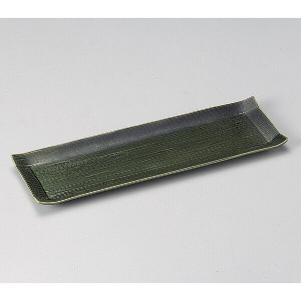 Oribe Koyori Long Plate (Large) - 36.5cm, Mino Ware, Made in Japan