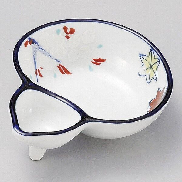 Mino ware Japanese Spring Autumn Gourd-Shaped Chiyohisa-Style Bowl Made in Japan