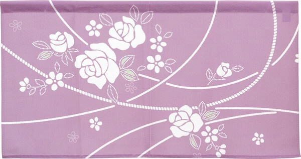 Noren Japanese door curtain 33.46x11.81in Curved Roses Japan