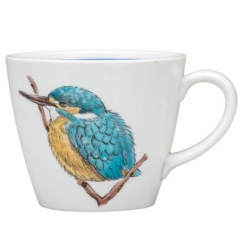 Kutani ware Japan Hideaki KatsumataKawasemi Kingfisher Mug cup coffee tea cup