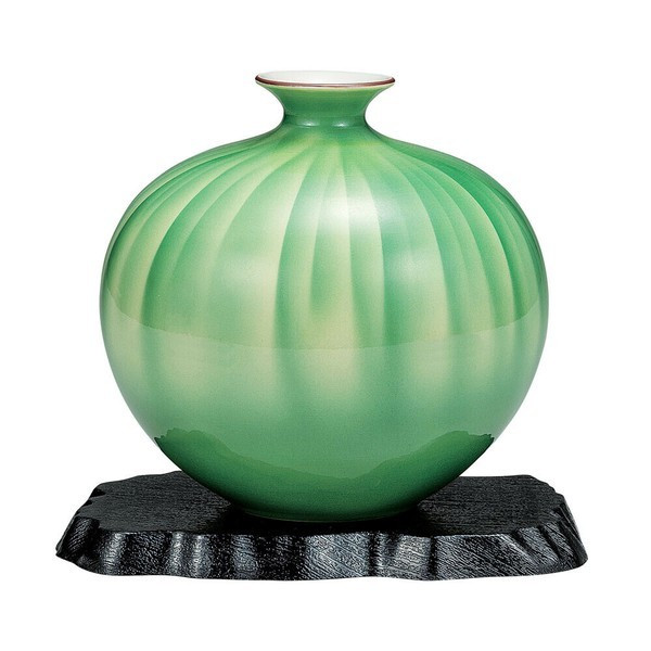Kutani ware Flower Vase 6 inch Saiko(Radiant Light) Design JapanYamada Koy