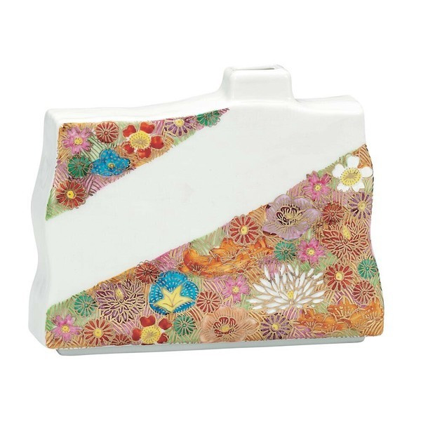 Kutani yaki ware Japanese Single-Flower Vase Gold Hanatsume Japan