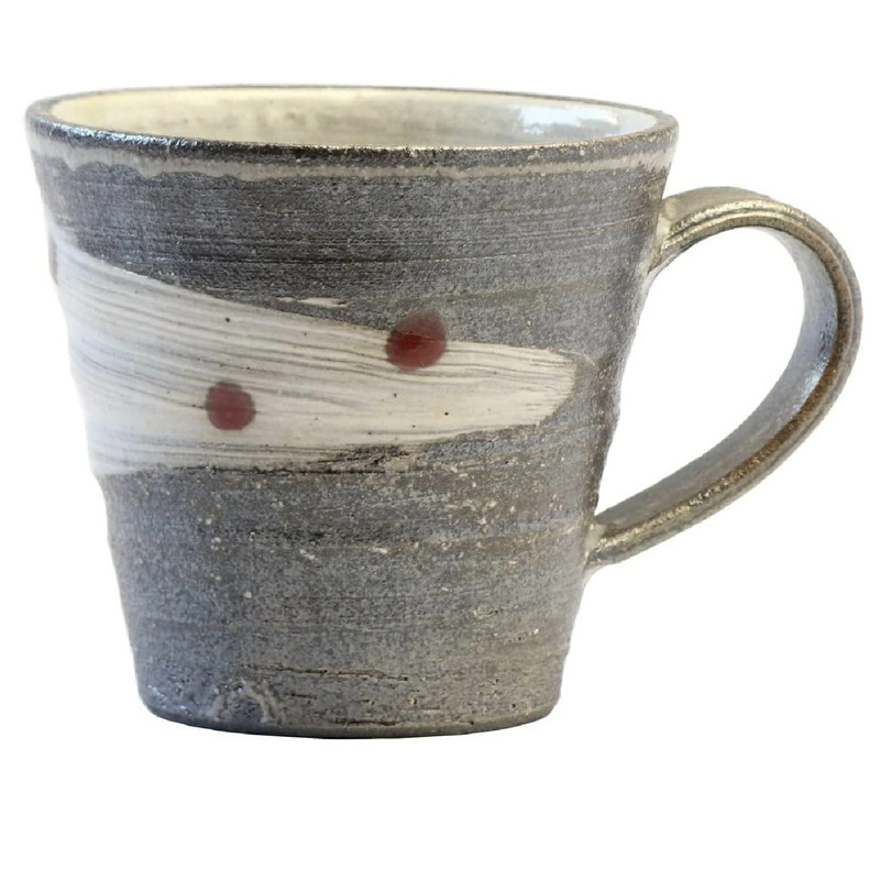Shigaraki ware Japanese pottery Mug Tea cup milkyway Red Japan