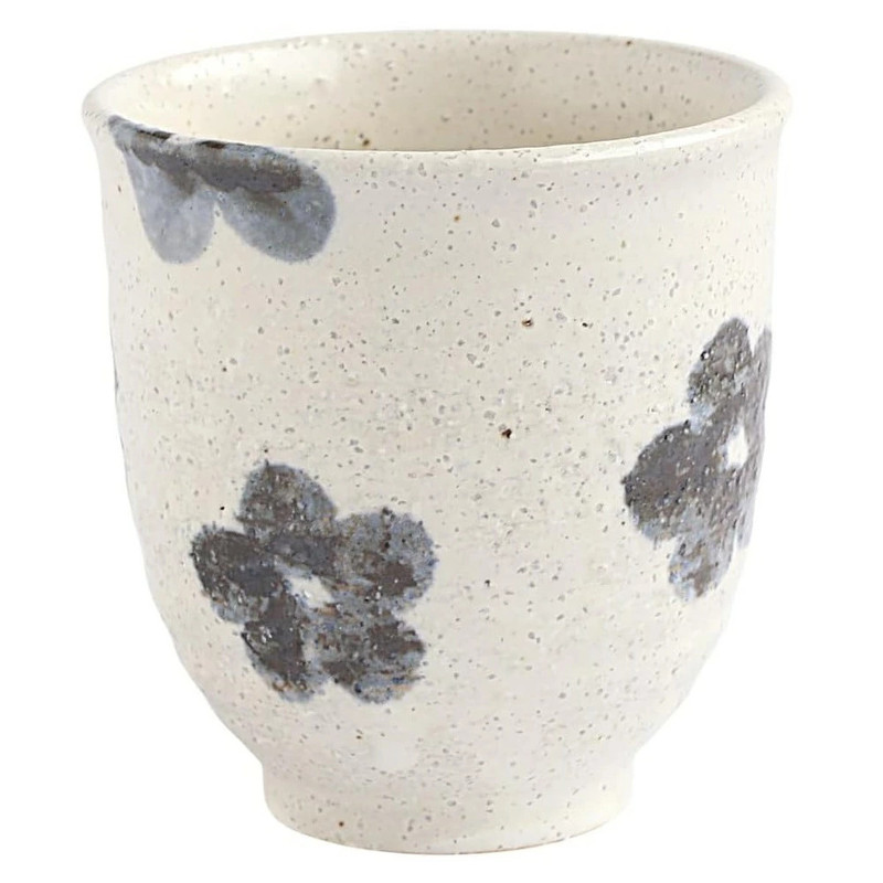 Yunomi Shigaraki ware Japanese green tea cup Floral pattern Small Japan