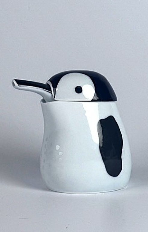 Penguin Japanese Soy sauce pot Arita ware porcelain Made in Japan