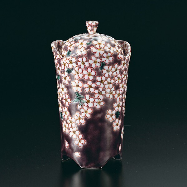 Japanese Incense Burner  Night Sakura Cherry Blossoms Akira Miyamoto Japan