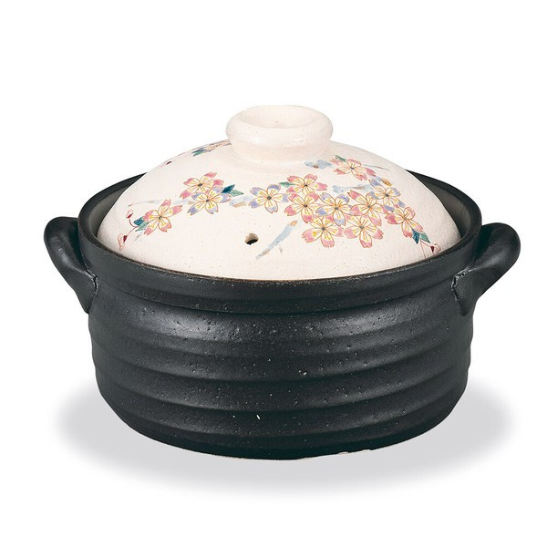 Kutani ware 2-Cup Rice Cooker Donabe Pot – Wazakura Cherry Japan Taishi Kiln