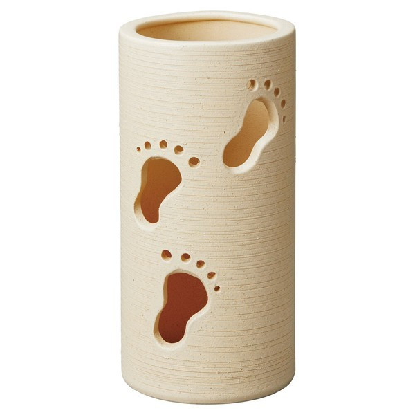 Shigaraki Ware Japan Japanese pottery Umbrella Stand Step Footpoint White